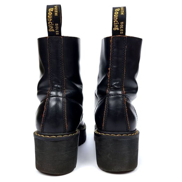 Dr. Martens Urban Outfitters Leona Chunky Leather Lug Sole Platform Heel Boots 5 - Picture 6 of 8